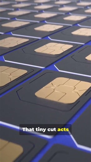 Why does SIM card have a cut corner? #simcard #innovativedesign #interestingfacts #facts