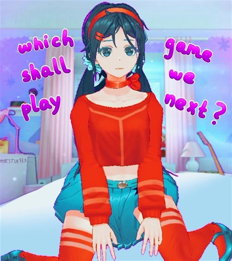 Exploring Mita in Koikatsu with Blender