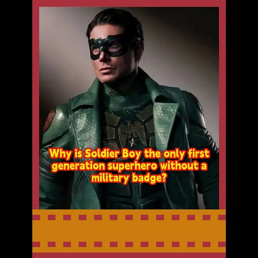 Why is Soldier Boy the only first generation superhero without a military badge #us #TikTokTVFilmContest #characterstudy #Theboys #fyp