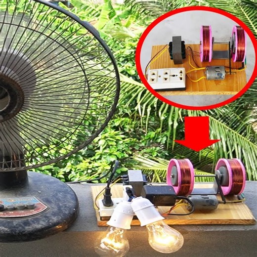 Unlock Endless Power with a Homemade Permanent Generator | DIY Balcony Garden