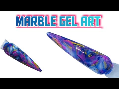 Easy Marble Nail Art. A Must Try. Manicure At Home.