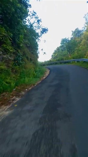“Riding through the hilly roads of Parigi, West Java.”