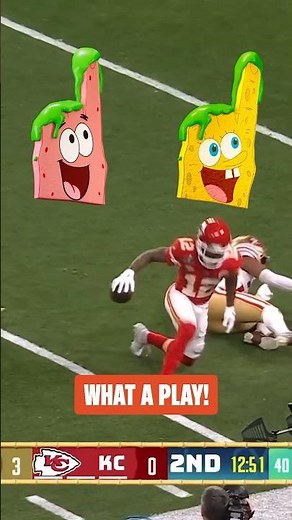 squidward misses a big play at super bowl LVIII! 😤 | spongebob #shorts