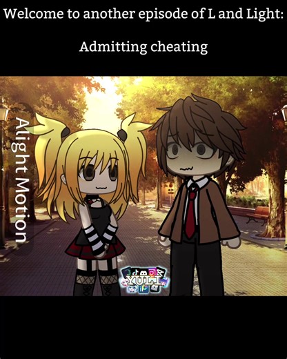 Light and Misa in Death Note: A Gacha Life Edit