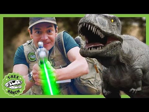 Dinosaur Shrink Ray Adventure! T-Rex Ranch Dinosaur Videos