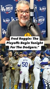 Fred Roggin on this three game series vs the Padres & the need for the stars to come through in October ⚾️ . Listen in now to Roggin & Rodney here on @am570lasports on the free @iheartradio app. #dodgers #padres | AM 570 L.A. Sports