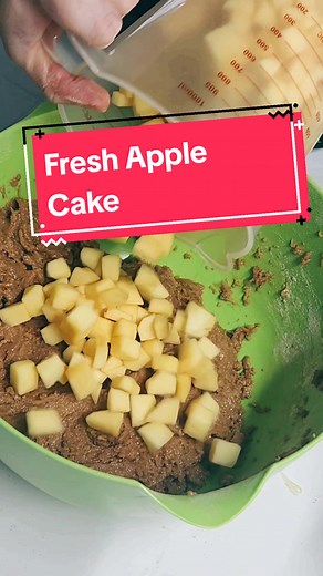 Fresh Apple Cake with Buttermilk Icing. If you have apples to use up, try this recipe. It's so yummy! My next video will be how to make the buttermilk icing, but this Cake is great all on its own too. #applecake #freshapplecake #apple #cake #applerecipes #baking #homemade #oldfashioned #fromscratchbaking #bakingrecipe