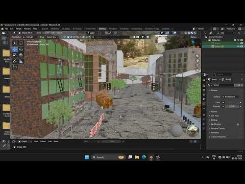 How To Texture An Abandoned Environment From Scratch In Blender