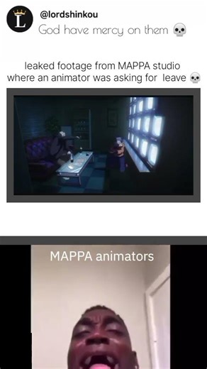 Once more feeling bad for MAPPA animators ☠️#mappa #workers #jjk #hakari #yuji .