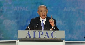 Israeli Prime Minister Benjamin Netanyahu addresses AIPAC