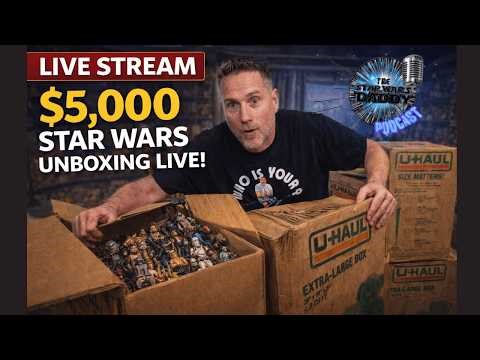 🔥 $12,000 Vintage Star Wars Collection UNBOXING LIVE! | 4 Huge Boxes! Kenner Baby!