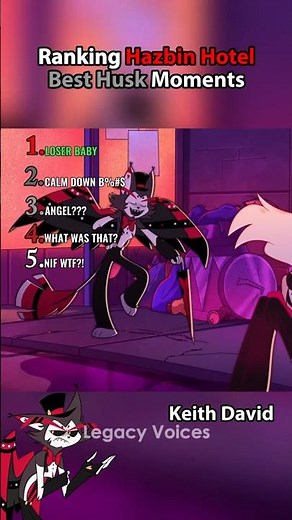 Hazbin Hotel Best Husk Moments Ranked #shorts #usa