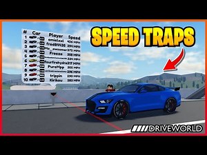 How To Complete Speed Traps In Drive World!! (Roblox)