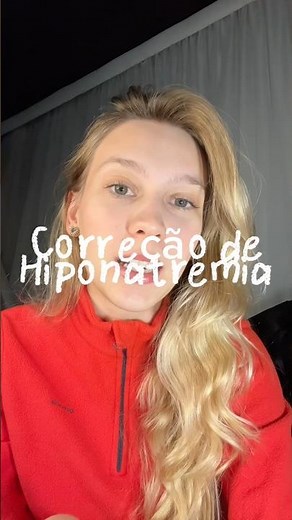 Correção de hiponatremia🩷 #medicina #nefrologia #estudos