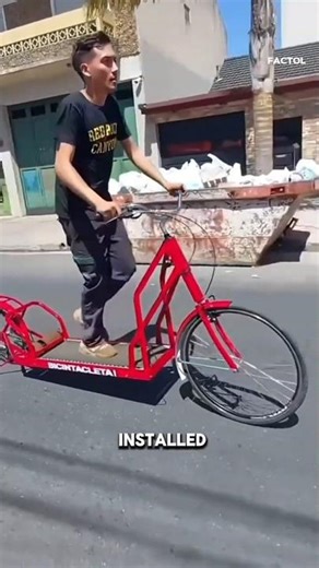 This Bike Has a Treadmill Instead of Pedals