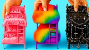 Pink vs black💖🖤: incredible dollhouse makeover! 😍 | La La Life