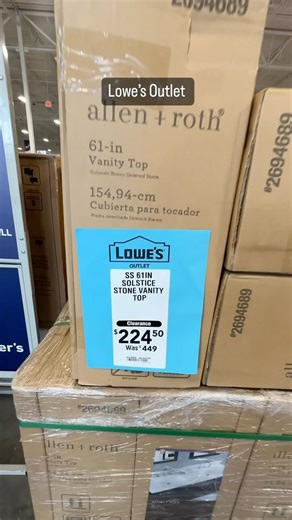 Andrea | Life Over 50 on Instagram: "Liquidation store finds at Lowe’s Outlet in Morrow, Georgia. Up to 75% off retail. #liquidation #liquidacion #liquidationstore #clearancefinds"