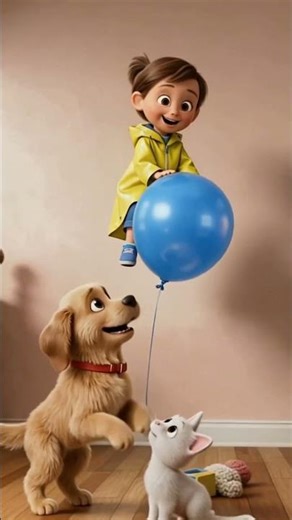 Baby Cini Floats With Balloon! 🎈