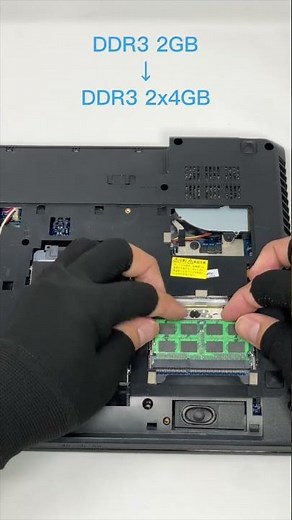 NEC VersaPro VK19EF-H のメモリ交換 #Shorts #memory #pcs