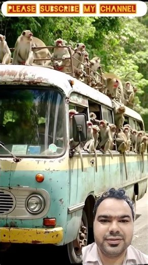 🤣Funny monkeys Vedio 🙉 #Funny #Monkey #shorts