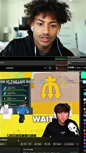 FOLTYN WATCHING LIVE CAYLUS HAHA📺😂 #Roblox