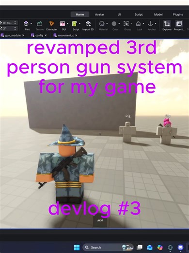 Revamped Third Person Gun System for Open World Game