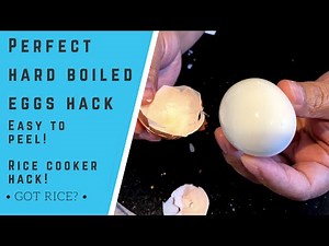 Easy Hard Boil Egg Hack with Rice Cooker