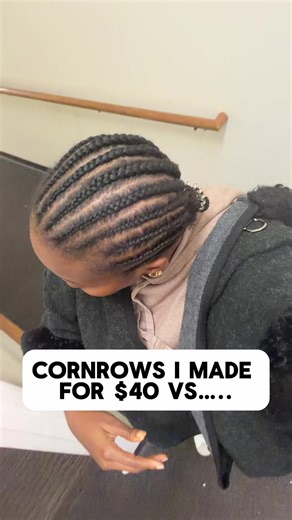 Cornrows I paid $40 for vs the cornrows I made myself 👀 After paying for a hairstyle I wasn’t satisfied with, I started having trust issues about who braids my hair — especially with how expensive it can be in the U.S. So I decided to try doing it myself… and tell me why the one I did myself came out better? 😭 No shade though — please normalize charging your worth. But also normalize delivering quality when people pay for your service. Sometimes the best salon is your own hands 💁🏾‍♀️ #DIYBra