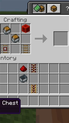 crafting backpack bag moment #minecraft​ #shorts​ #youtube