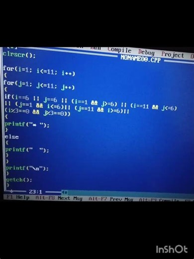 C Program to Print Swastik Pattern | Turbo c++ | Beginner Friendly | #pattern #coding
