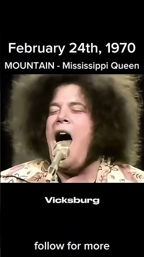 MOUNTAIN performing “Mississippi Queen” live in 1970 #liveperformance #mississippiqueen #shorts