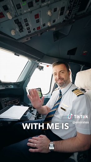 Join us on the flight deck of our A380 for an epic formation flypast at #DubaiAirshow! ✈️ #Emirates #Pilot #PilotLife #A380 #AVGeek #aviation