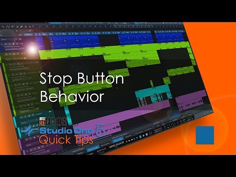 Studio One Quick Tip: Return to Start on Stop | Stop Button Behavior