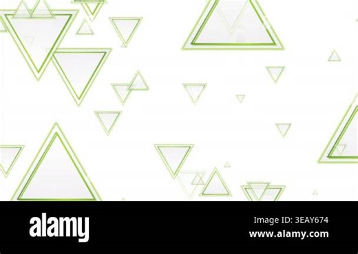 Grey and green triangles abstract geometric tech motion background Stock Video Footage - Alamy
