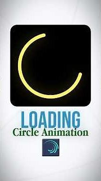 Loading Circle Animation Editing Tutorial - Alight Motion ❤️‍🔥