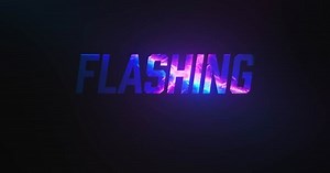 Flashing Metallic Text Reveal