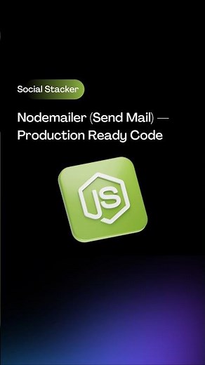 Send mail using nodemailer in node js 🔥 | send mail using Node.js
