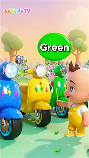 Colorful Bikes for Babies 🚗🟦🟥 #babysongs #colors #kidscartoon