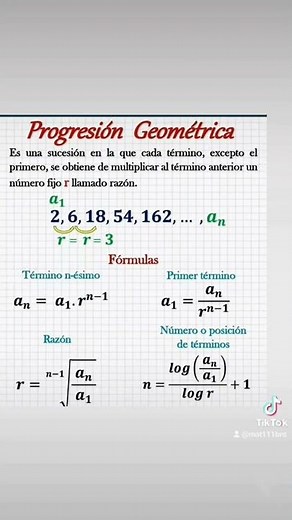 Progresión Geometrica