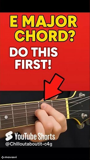 How To Quickly Form The E Major Chord On Guitar Tutorial - #guitarlesson #guitartutorial #chords