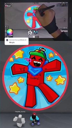 Time to draw your pfp on roblox spray paint! who next? #roblox