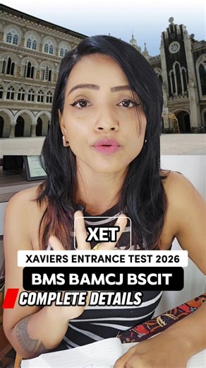 Pooja Gupta | Career Coach | Mentor & Entrepreneur on Instagram: "Xavier’s Entrance Test (XET) 2026 — BMS | BAMCJ | B.Sc IT Preparing for XET this year? We already have a Crash Course ready for you! 🚀 Get syllabus breakdown, mock tests, previous year patterns, and expert strategies to boost your score 📚🔥 Comment “XET” and we’ll send you the Crash Course registration link! #MediaMentor #XET2026 #XaviersEntrance #BMS #BAMCJ"