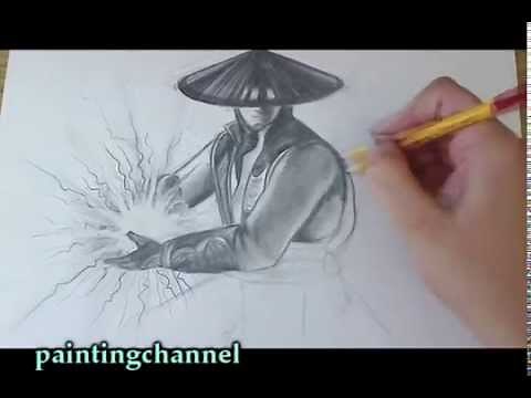 How to draw Raiden - Mortal Kombat X
