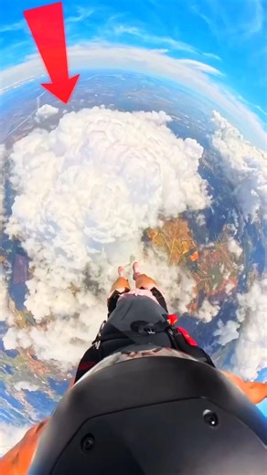 What Happens When You Jump Into a Cloud? ❄️ #shortsvideo