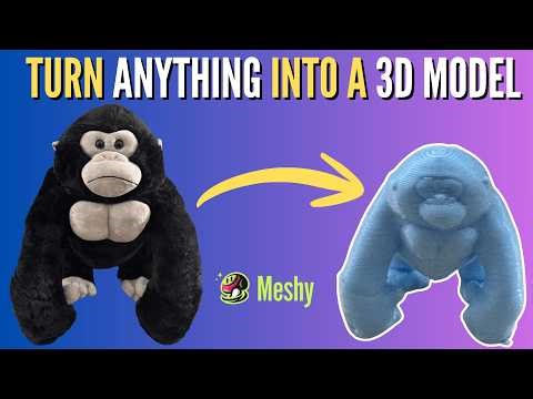 Turn ANYTHING into a 3D Model! The Easiest Way to 3D Print from a Photo - Meshy.ai Tutorial