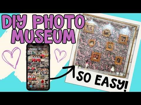 📸 I turned my PHONE PHOTOS into a MINI MUSEUM! Unique & Fun way to display photos! Easy DIY!