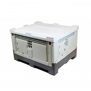 [Hot Item] Collapsible Heavy Duty Plastic Solid Type Pallet Box Container