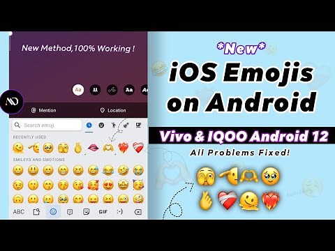 iOS Emojis On ANDROID 12 for Vivo & Iqoo| iPhone Emojis on Vivo *New method*