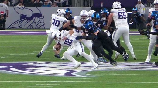 Aidan Hutchinson boosts his 2025 sack total to 12.5 via 15-yard takedown of Brosmer