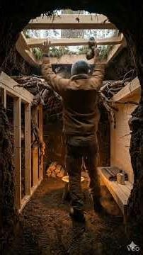 Underground VIP Bunker in Snow ❄️ | Start to Finish #SnowBunker #VIPRoom #Timelapse #snowyforest